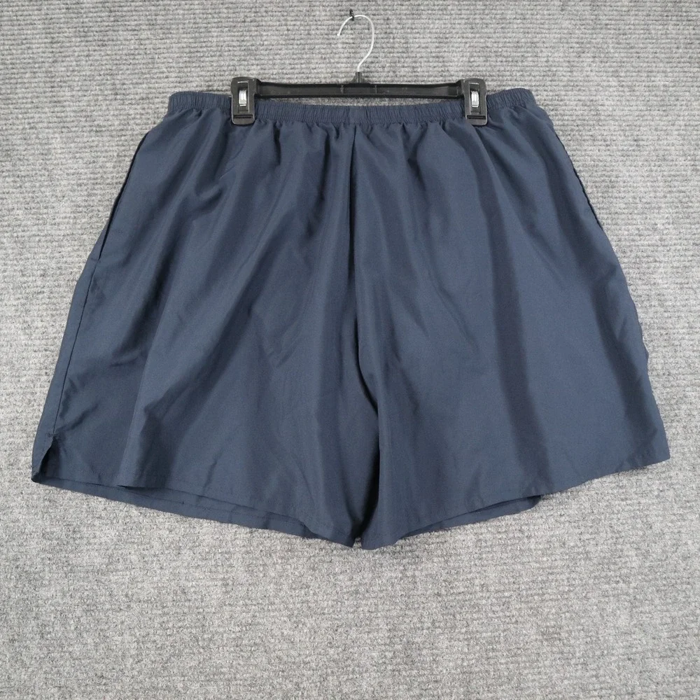 US Navy New Balance Shorts Mens 2XL Blue Reflective Graphic PT Training Athletic